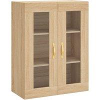 Berkfield Home Wall Mounted Cabinet Sonoma Oak 69.5x34x90 cm in Light Tan