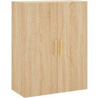 Berkfield Home Wall Mounted Cabinet Sonoma Oak 69.5x34x90 cm in Light Brown