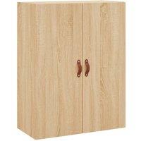 Berkfield Home Wall Mounted Cabinet Sonoma Oak 69.5x34x90 cm in Light Tan