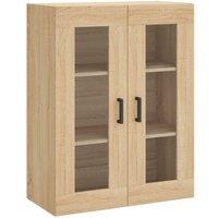 Berkfield Home Wall Mounted Cabinet Sonoma Oak 69.5x34x90 cm in Light Oak