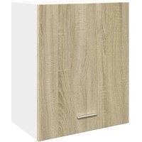 Berkfield Home Wall Mounted Cabinet Lyon Sonoma Oak 50x31x60 cm Engineered Wood in Light Brown | Size: 50 x 31 x 60 cm