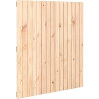 Berkfield Home Wall Headboard 95.5x3x110 cm Solid Wood Pine in Natural