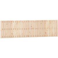 Berkfield Home Wall Headboard 204x3x60 cm Solid Wood Pine in Light Tan | Size: 204 x 3 x 60 cm