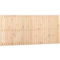 Berkfield Home Wall Headboard 185x3x90 cm Solid Wood Pine in Natural | Size: 185 x 3 x 90 cm