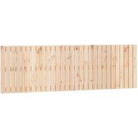 Berkfield Home Wall Headboard 185x3x60 cm Solid Wood Pine in Light Tan | Size: 185 x 3 x 60 cm