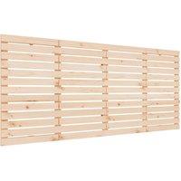 Berkfield Home Wall Headboard 166x3x91.5 cm Solid Wood Pine in Light Tan