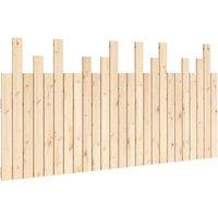 Berkfield Home Wall Headboard 159.5x3x80 cm Solid Wood Pine in Natural