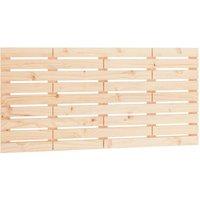 Berkfield Home Wall Headboard 156x3x63 cm Solid Wood Pine in Natural | Size: 156 x 3 x 63 cm