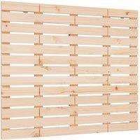 Berkfield Home Wall Headboard 141x3x91.5 cm Solid Wood Pine in Light Brown