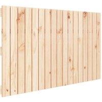 Berkfield Home Wall Headboard 108x3x60 cm Solid Wood Pine in Light Tan | Size: 108 x 3 x 60 cm
