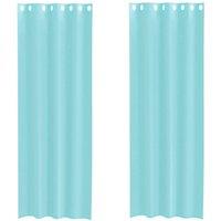 Berkfield Home Voile Curtains with Grommets 2 pcs Turquoise