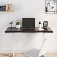 Berkfield Home Table Top Dark Grey 100x50x2 cm Treated Solid Wood Oak Live Edge | Size: 100 x 50 x 2 cm