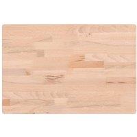 Berkfield Home Table Top 60x40x2.5 cm Rectangular Solid Wood Beech in Light Brown
