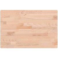 Berkfield Home Table Top 60x40x1.5 cm Rectangular Solid Wood Beech in Natural