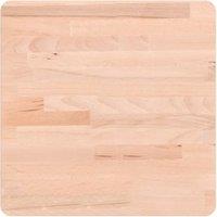 Berkfield Home Table Top 40x40x1.5 cm Square Solid Wood Beech in Light Brown