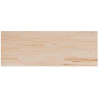 Berkfield Home Table Top 110x40x1.7 cm Rectangular Solid Wood Pine in Light Tan