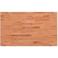 Berkfield Home Table Top 100x60x4 cm Rectangular Solid Wood Beech in Light Brown | Size: 100 x 60 x 4 cm