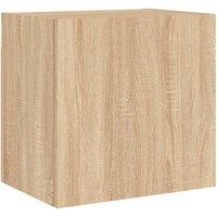 Berkfield Home TV Wall Cabinet Sonoma Oak 40.5x30x40 cm Engineered Wood in Light Tan