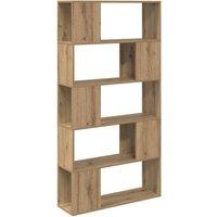 Berkfield Home TV Stand Artisan Oak Chipboard 80 x 24 x 155 cm TV Stand in Brown