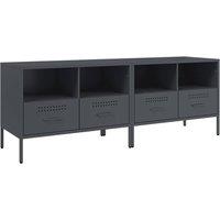 Berkfield Home TV Cabinets 2 pcs Anthracite 68x39x50.5 cm Steel in Grey