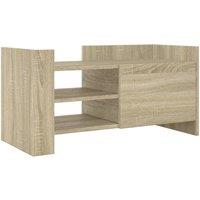 Berkfield Home TV Cabinet Sonoma Oak 80x35x40 cm Engineered Wood in Light Tan | Size: 80 x 35 x 40 cm
