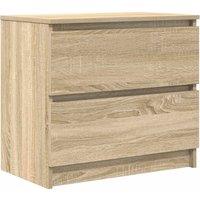 Berkfield Home TV Cabinet Sonoma Oak 60x35x54 cm Engineered Wood in Light Tan | Size: 60 x 35 x 54 cm