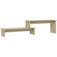 Berkfield Home TV Cabinet Sonoma Oak 180x30x43 cm Engineered Wood in Light Oak | Size: 180 x 30 x 43 cm