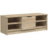 Berkfield Home TV Cabinet Sonoma Oak 102x35.5x36.5 cm Engineered Wood in Light Tan