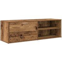 Berkfield Home TV Cabinet Old Wood 120x34x37 cm Engineered Wood in Brown | Size: 120 x 34 x 37 cm