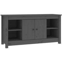 Berkfield Home TV Cabinet Grey 103x36, 5x52 cm Solid Wood Pine
