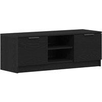 Berkfield Home TV Cabinet Black Oak 102x35x36, 5 cm Engineered Wood