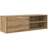 Berkfield Home TV Cabinet Artisan Oak 120x34x37 cm Engineered Wood in Brown | Size: 120 x 34 x 37 cm
