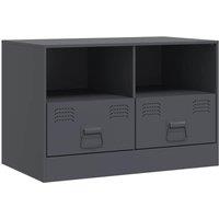 Berkfield Home TV Cabinet Anthracite 67x39x44 cm Steel in Dark Grey | Size: 67 x 39 x 44 cm