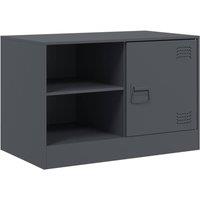 Berkfield Home TV Cabinet Anthracite 67x39x44 cm Steel in Dark Grey | Size: 67 x 39 x 44 cm