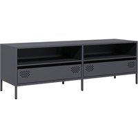 Berkfield Home TV Cabinet Anthracite 135x39x43.5 cm Cold-rolled Steel in Dark Grey