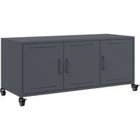 Berkfield Home TV Cabinet Anthracite 100.5x39x43.5 cm Steel in Dark Grey
