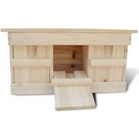 Berkfield Home Sparrow Nesting Box 44 x 15.5 x 21.5 cm in Light Tan
