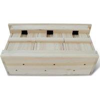 Berkfield Home Sparrow Houses 2 pcs Wood 44x15.5x21.5 cm in Natural