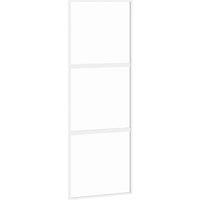 Berkfield Home Sliding Door White 76x205 cm Tempered Glass & Aluminium
