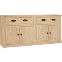 Berkfield Home Sideboards 2 pcs Sonoma Oak Engineered Wood in Light Tan