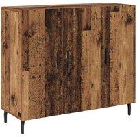 Berkfield Home Sideboard with Storage with Door Brown 90 x 34 x 80 cm Engineered wood