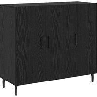 Berkfield Home Sideboard with Storage with Door Black 90 x 34 x 80 cm Engineered wood