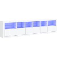 Berkfield Home Sideboard with LED Lights White 283x37x67 cm | Size: 283 x 37 x 67 cm