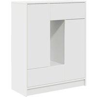 Berkfield Home Sideboard with Drawers & Doors White 73x31x90 cm | Size: 73 x 31 x 90 cm