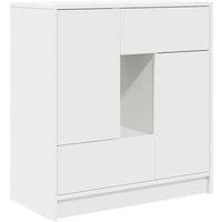Berkfield Home Sideboard with Drawers & Doors White 70.5x34x74.5 cm