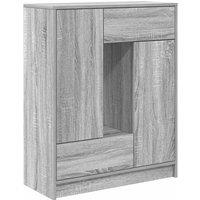 Berkfield Home Sideboard with Drawers & Doors Grey Sonoma 73x31x90 cm | Size: 73 x 31 x 90 cm