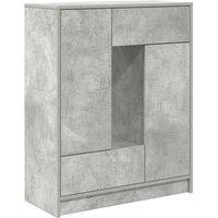 Berkfield Home Sideboard with Drawers & Doors Concrete Grey 73x31x90 cm | Size: 73 x 31 x 90 cm