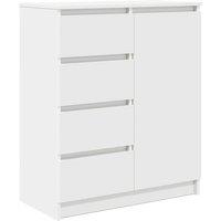 Berkfield Home Sideboard with Drawers White 71x35x84 cm Engineered Wood | Size: 71 x 35 x 84 cm