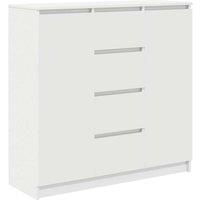 Berkfield Home Sideboard with Drawers White 100.5x35x98.5 cm Engineered Wood