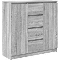 Berkfield Home Sideboard with Drawers Grey Sonoma 100.5x35x98.5 cm Engineered Wood